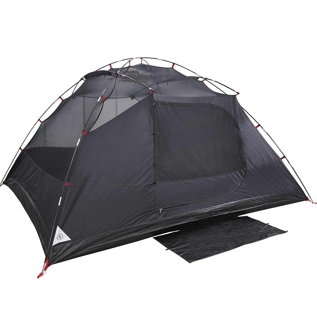 Dome Camping Tent for 4 Persons White & Dark Waterproof