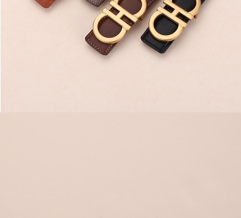 Women's Genuine Leather Casual Belt - Versatile Decorative Accessory for Jeans