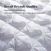 3D Bread White Goose Down Filler Comforter King Queen Size Duvet Insert, 100% Cotton Cover, All Seasons Quilt Thicken Blanket