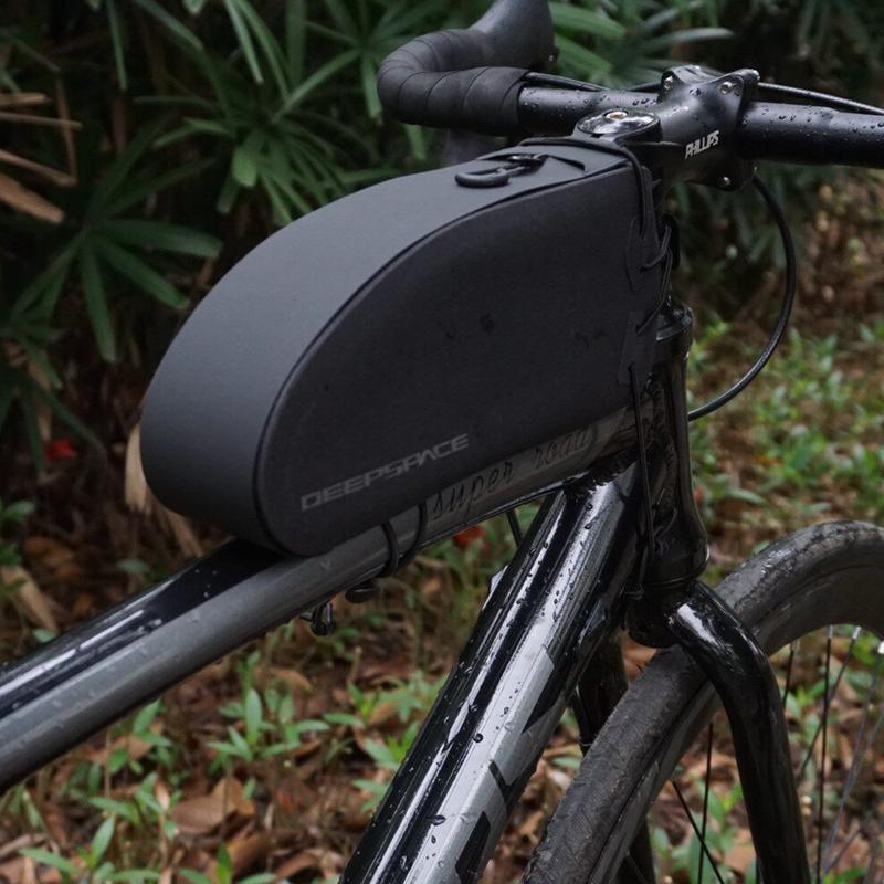 Bicycle Bag Waterproof Cycling Top Front Tube Frame Bag Large Capacity MTB Road Bicycle Pannier Black Bike Accessories