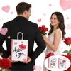 Cute Cartoon Kraft Paper Bag, Valentine's Day Gift Bag, Shopping Packaging Bag, Handbag