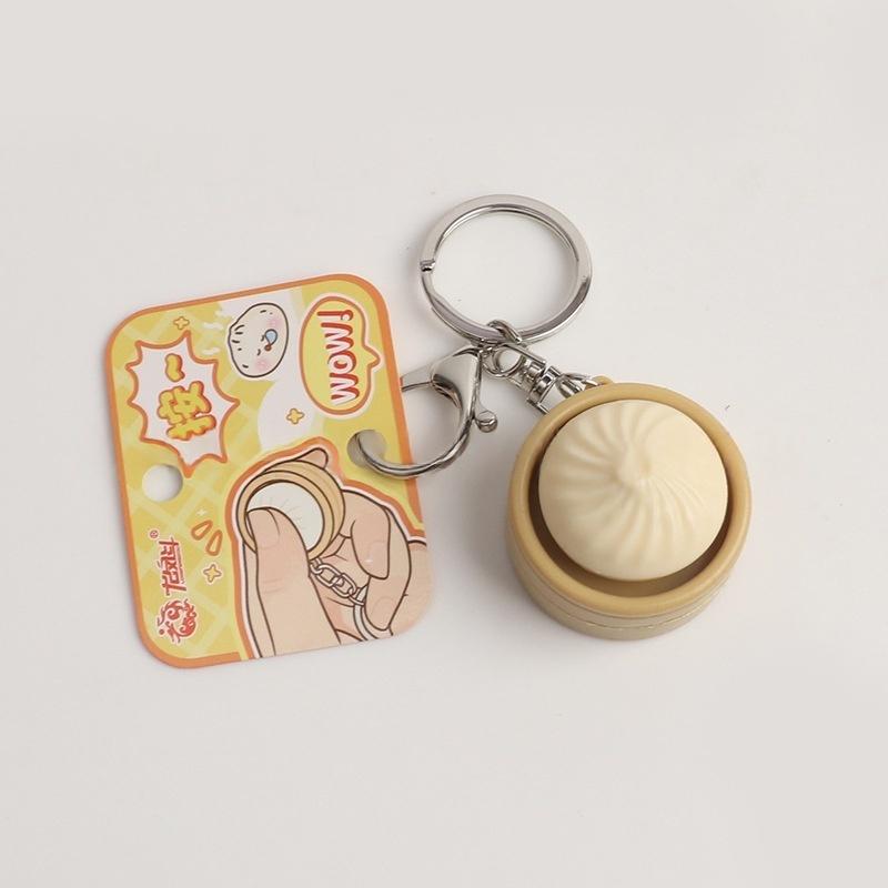 

1Pcs Relief Pass The Time Clicker Toys Pendant Cartoon Steamed Stuffed Bun Pinch Toy Decompressing Sensory Props