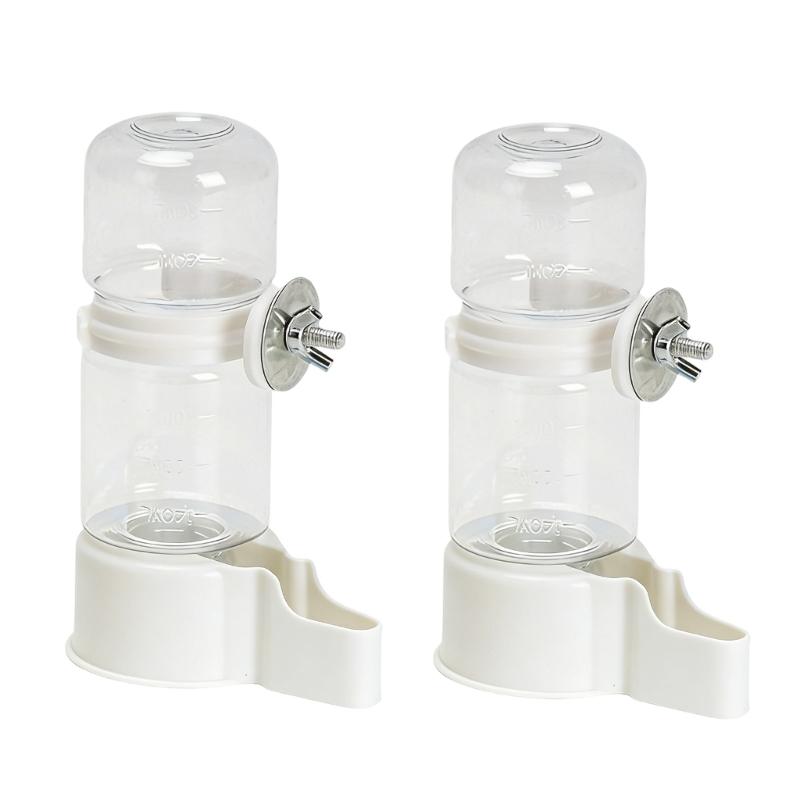 2PCS Automatic Auto Waterer For Parrots Budgies Cockatiels Safe Plastic Water Dispenser Feeder Easy Maintenances