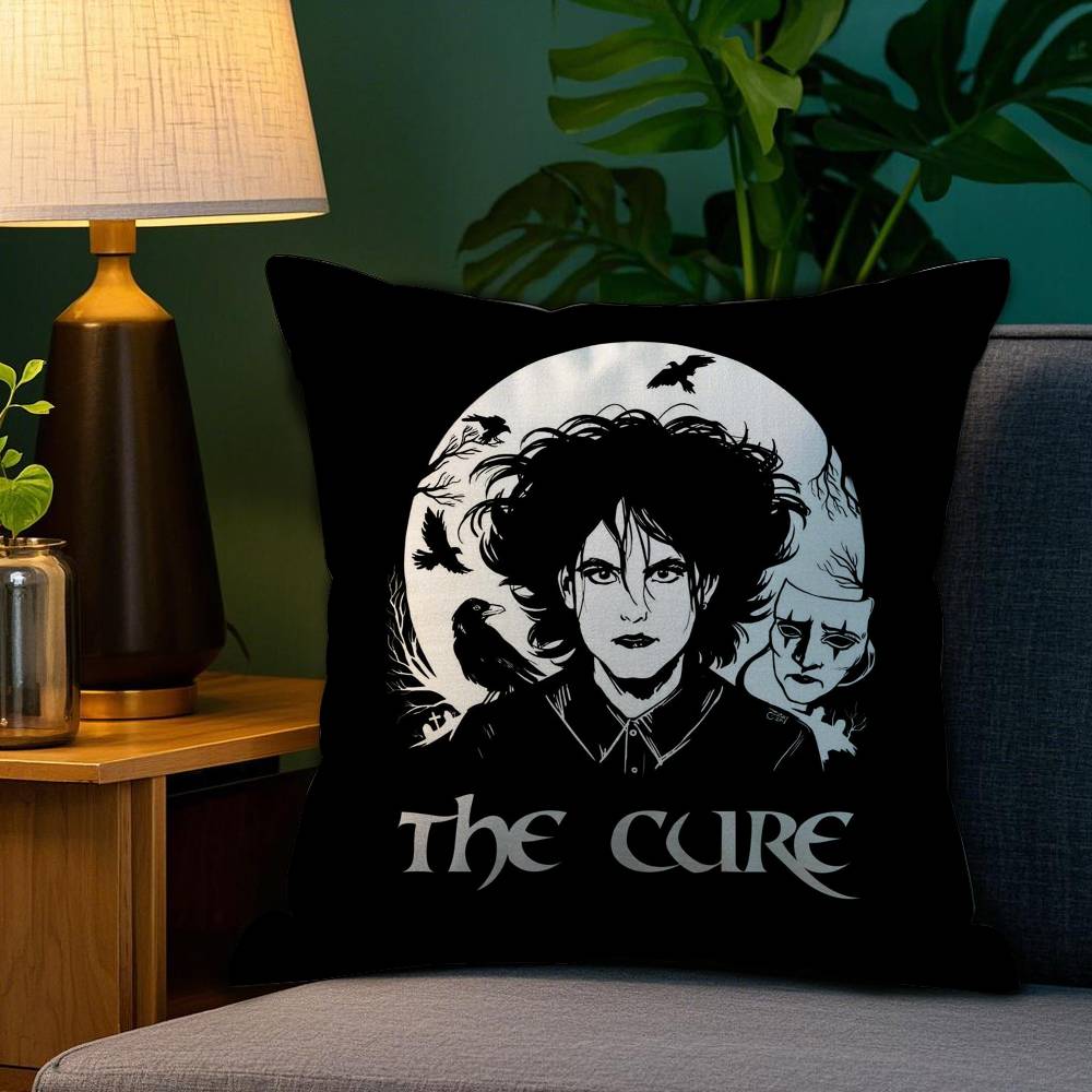 The C-Cure Rock Band Pillow Case Sofa Living Room Bedroom Double-sided Printing Square Cushion Nap Time Cushion Cover