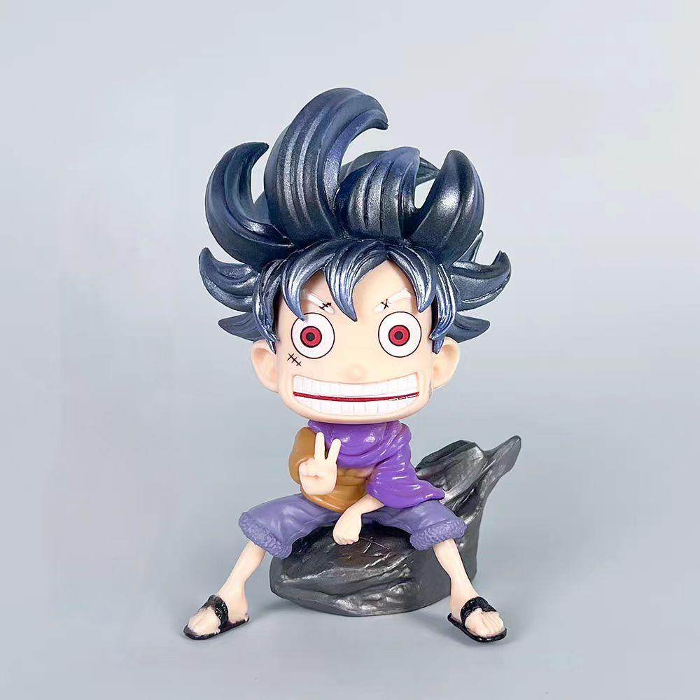 15cm Anime One Piece Figure Luffy GEAR 5 Figurine Nika Luffy Q-version Cute Action Figures Collectible Model Toys Gift