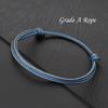 Braccialetto Intrecciato Cordo Sottile 3mm Grado A Per Uomo Sport Outdoor Casual Regalo Perfetto Per Lui Accessori Uomo Gioielli