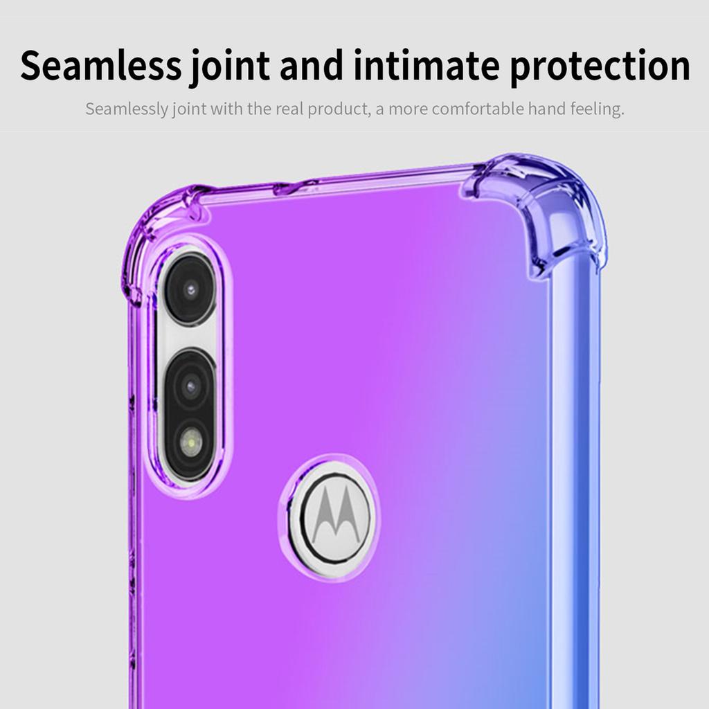 Klare, süße Handyhülle mit Farbverlauf, schlanke, kratzfeste, flexible TPU-Abdeckung, stoßfeste Schutzhülle für Moto E30 G Play Stylus 5G 2024 Power Plus E13