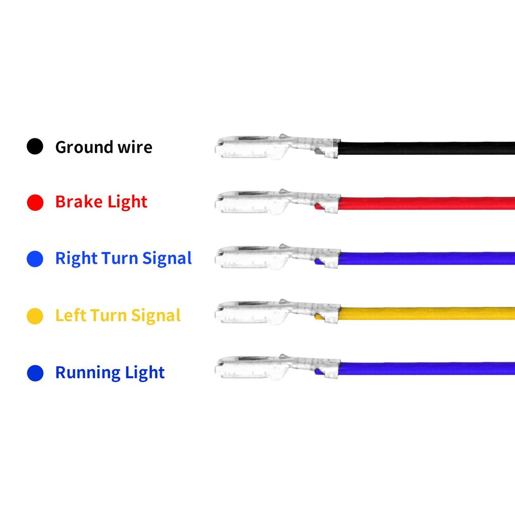 HCmotorku Motocyklové zadní světlo LED Brzdové Směrové Integrované Zadní světlo Denní světlo Multifunkční