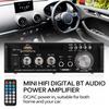 12V/ 220V Mini 2CH LCD Display HIFI Audio Stereo Power Amplifier BT FM Radio Portable Car Home 600W