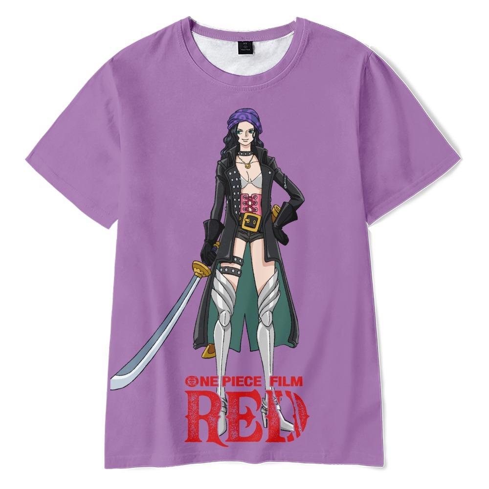 

9 Colors Summer Women Men s Short Sleeve Tshirt ONE PIECE Anime Fitness Clothing New Men Tee Shirt Cosplay T-Shirt XXS фіолетовий