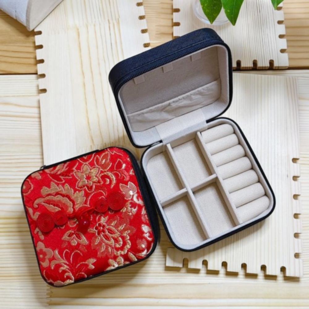Chinesischer Stil Schmuckaufbewahrung Organizer Exquisite Geschenkverpackung Box Foto Requisiten