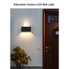 Aluminum LED Wall Lamp Outdoor Waterproof IP65 Interior Wall Light 12W24W Porch Garden Lights Living Room Street Stairs Lighting