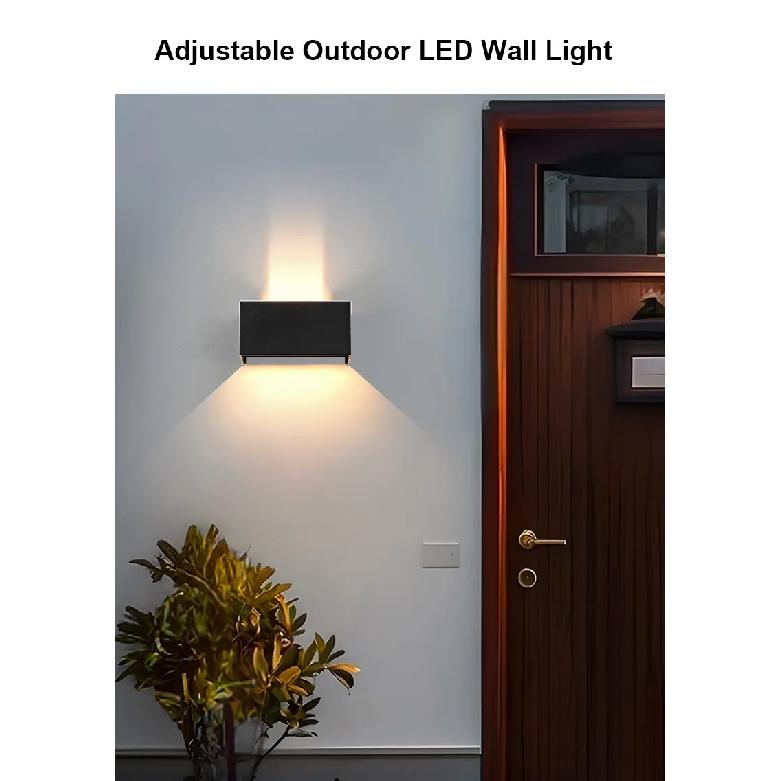 Aluminum LED Wall Lamp Outdoor Waterproof IP65 Interior Wall Light 12W24W Porch Garden Lights Living Room Street Stairs Lighting