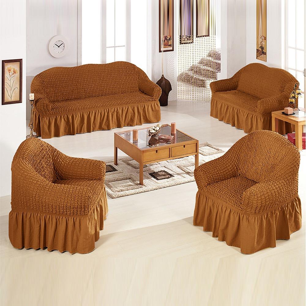 Stretch Sofa Slipcover Single Seat Elastic Sofa Cover Full Protection Bubble Yarn Universal for All Seasons
