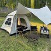 Lightweight Folding Camping Table, Picnic Desk with Carry Handle, Tripod Base, Ideal for Outdoor Activities, Camping Accessorie