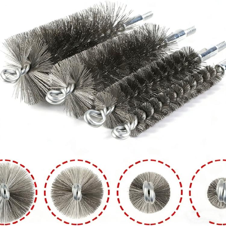 Teleskopisches Schornsteinreinigungswerkzeug mit austauschbaren Bürsten, Verlängerungsstange zur effizienten Rußentfernung