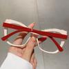 Trendy INS Rhinestone Glasses Luxury Lightweight Large Frame Eyewear Fashion Elegant Women Spectacles Selfie
