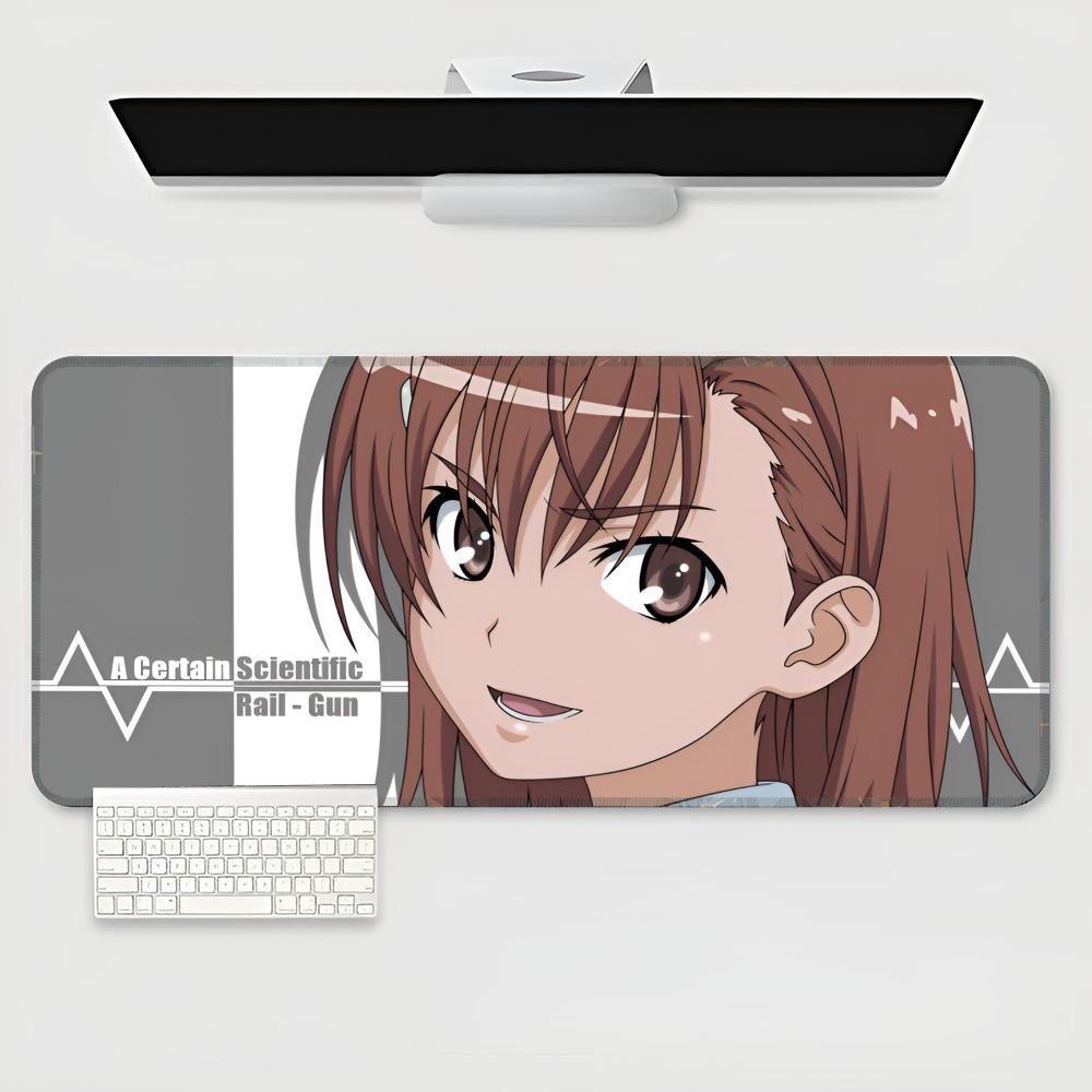 Misaka Mikoto Mouse Pad Large Gamer XXL Keyboard Mat On Mat 900X400MM Carpet Rubber Desk Mat Gaming Mouse pad