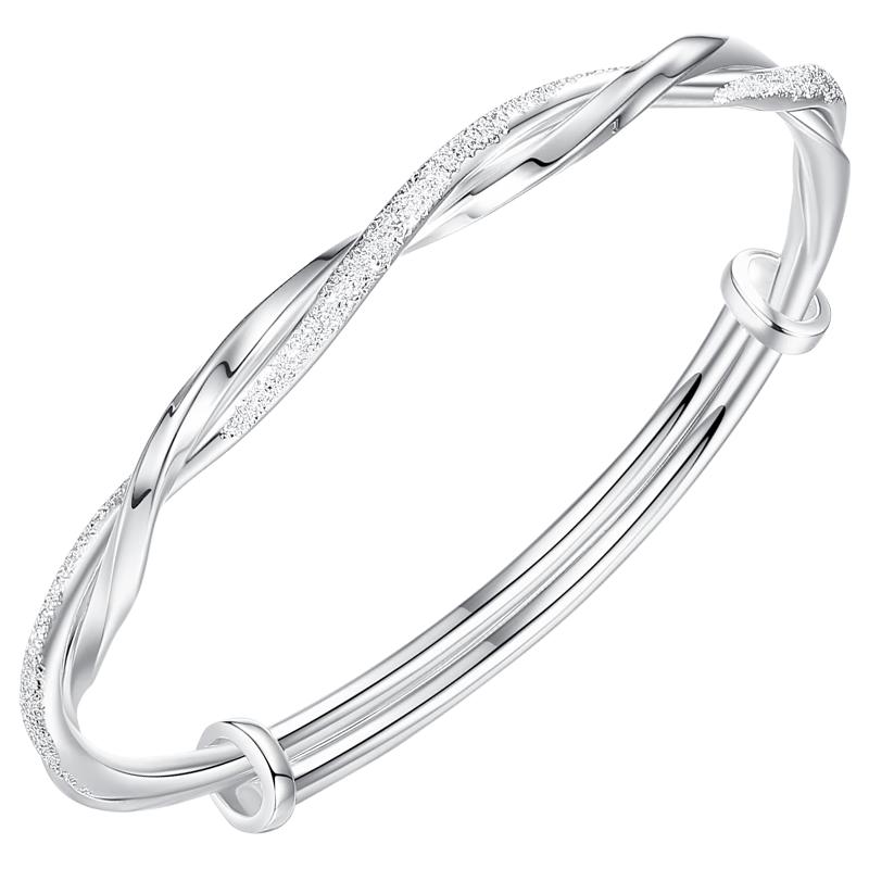 Zhou Baifu Mobius Silver-Plated Bracelet for Women
