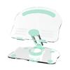 Soporte para Tablet de Acrílico Transparente Rotación de 360 Grados Altura Ajustable Soporte para Tablet Universal Plegable Soporte de Escritorio Accesorios para Tablet