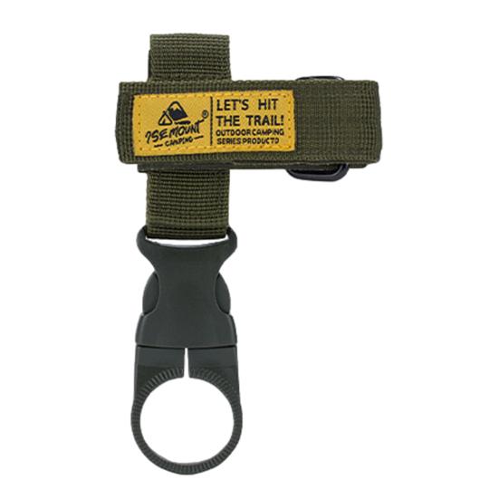 Outdoor Multi-function Glove Storage Buckle Water Bottle Holder Portable Adjustable Camping Hiking Backpack Rope Hanging Fastener Tape Buckle