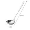 2/1Pcs Stainless Steel Spoon Thicken Long Handle Soup Spoons For Pot Scoops Colander Home Kitchen Tableware Cooking Utensils