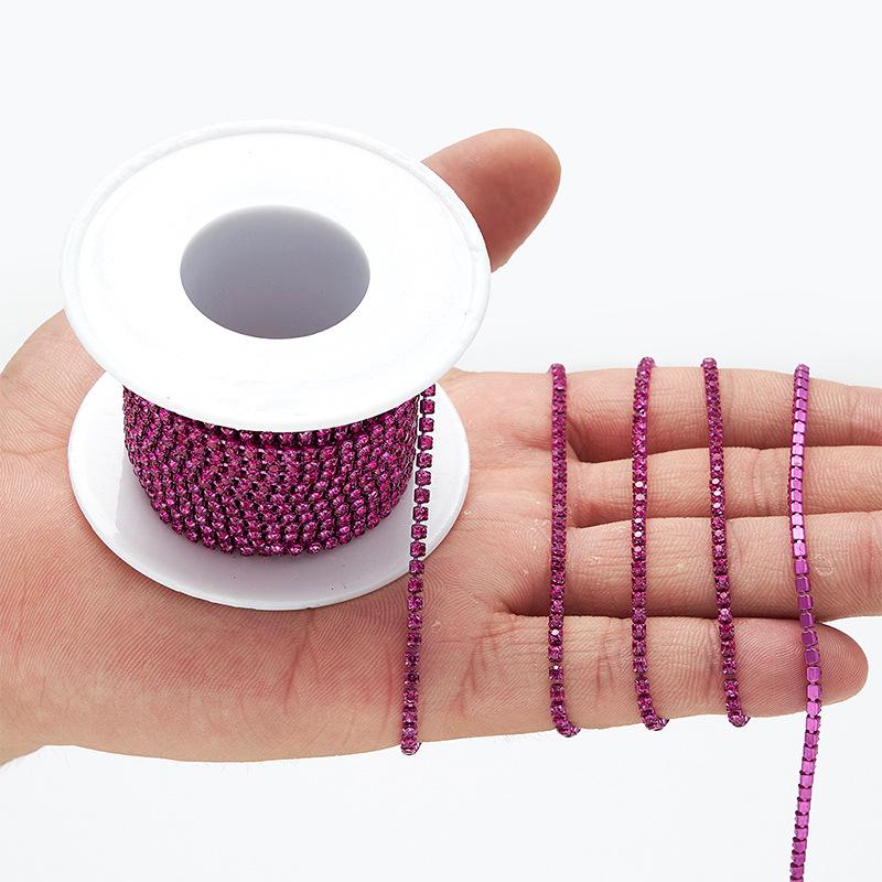 New Electrophoretic Color Rhinestone Claw Chain for DIY Projects