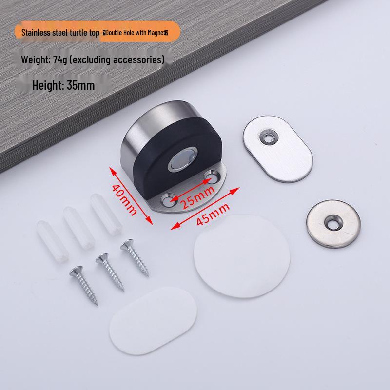 Stainless Steel Punch-Free Door Stopper Buffer Limiter Bumper Plug
