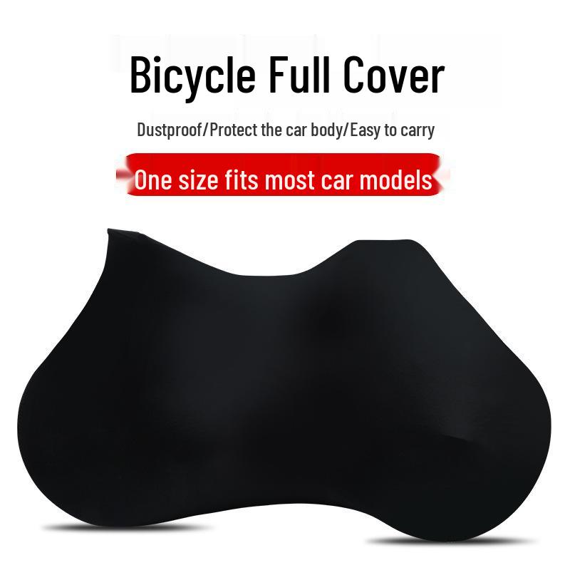 Universal Black Dustproof Bicycle Cover - Mountain & Road Bike Protection