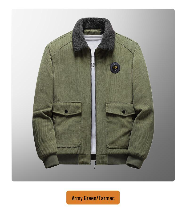 Men's Thick Corduroy Cotton Jacket - High-End Casual Outerwear