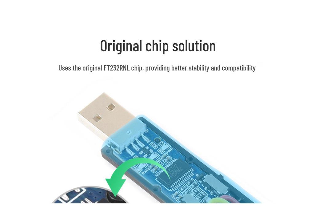 USB to RS232/485 Converter with FT232RNL, Power & Signal Indicators, Multi-System Compatible