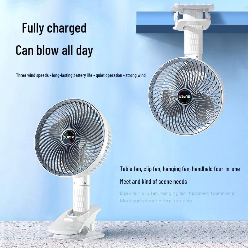 

Портативный USB-перезаряжаемый бесшумный настольный вентилятор для дома, офиса и общежития Plug-in