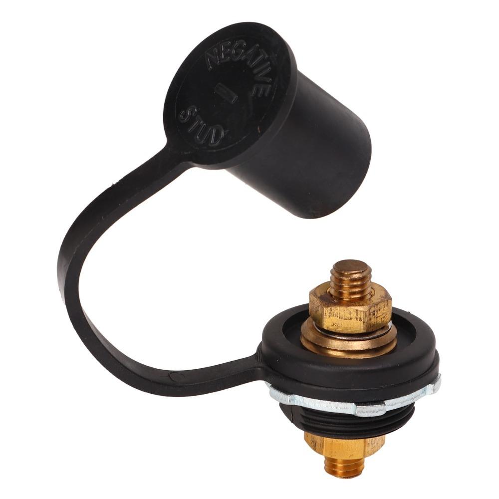 

Heavy Duty 250A Battery Terminal Connector 3/8in Strong Strength Battery Charger Post Brass Stud Terminals RV чорний