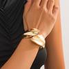 Steampunk Exaggerated Bracelets Heavy Metal Open Cuff Bangles Versatile Punk Bangles  For Women Men