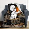 1pc Casper the Friendly Ghost Outdoor Blanket Lightweight Flannel, Soft & Warm, All Season Use for Sofa, Outdoor, Camping, Living Room, Office, Chair