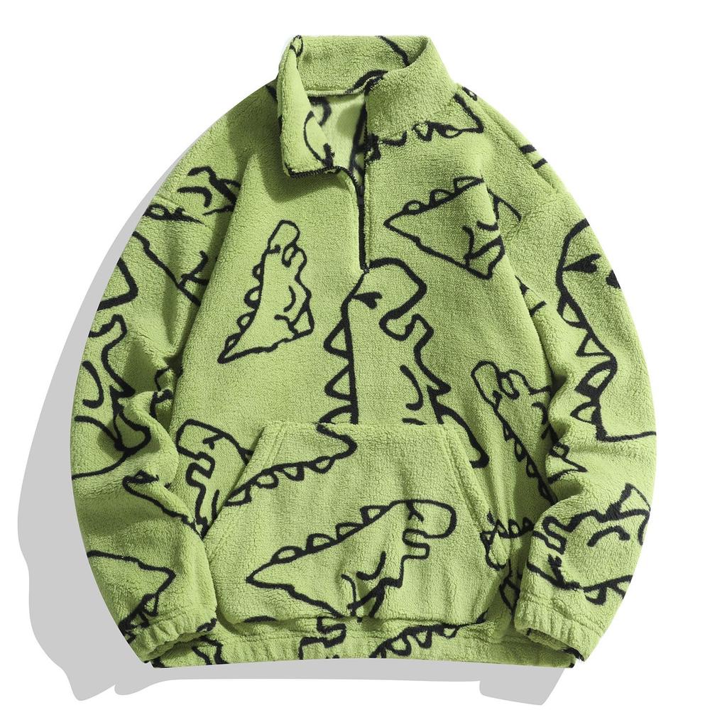 Men's Winter Half-Zip Arctic Fleece Casual Plus Size Sweatshirt Jacket
