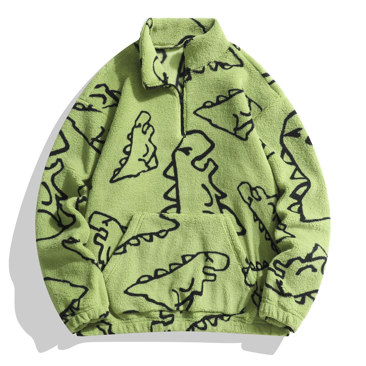 Men s Winter Half-Zip Arctic Fleece Casual Plus Size Sweatshirt Jacket 2XL