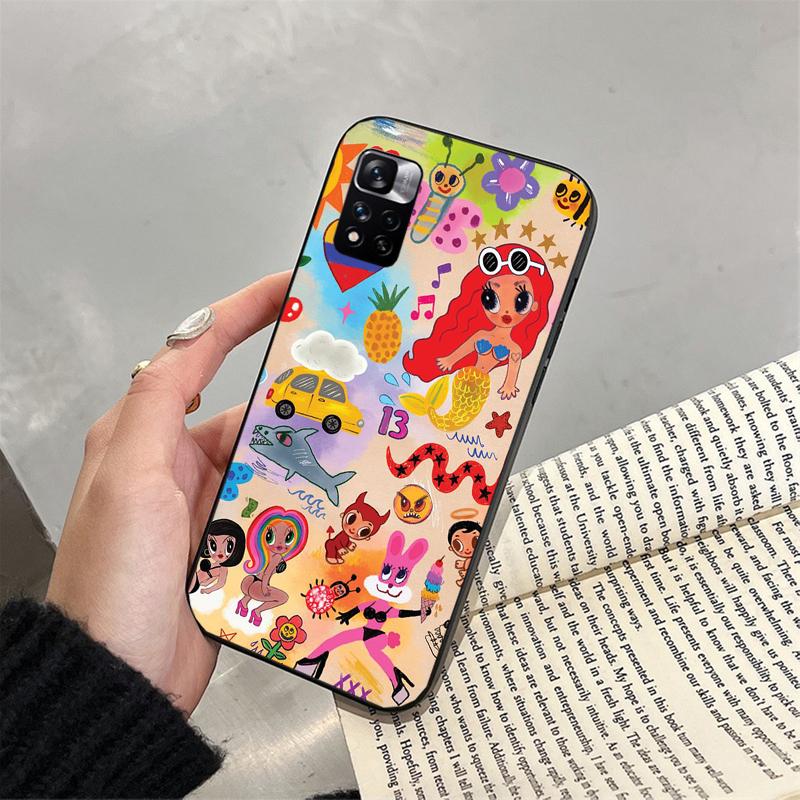 Karol G Phone Case For Xiaomi Redmi Note 13 12 Pro 11S 11 10 Pro 10S Note 12R 12S 12 13 Pro Redmi 10 13C 9C