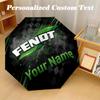Fendt Automatic 8‑ribs Umbrella, Custom Name Text Personalized Folding Umbrella Rain Sun Gift