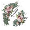 Artificial Wedding Arch Floral Swag Romantic Artificial Hanging Flowers Swag for Centerpiece Table Party Home Decor Pink White