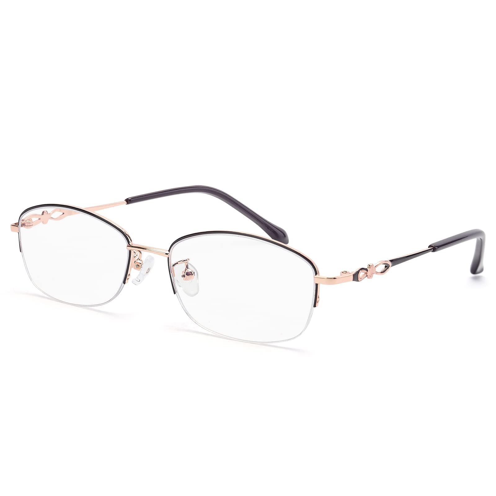 

[CEETOL] Women s Reading Glasses, Progressive Multifocal, Bifocal, Stylish, Ultra-lightweight, Half-rim, Blue Light Cut, UV Cut, Made in Japan, Readin