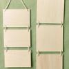 3Pcs Blank Wooden DIY Plaques Unfinished Hanging Boards for Art Craft Painting Decoration Interior Door Wall Bar Hotel
