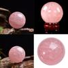 Delicate 4cm Rose Quartzs Crystal Sphere Small Crystal Ball for Bedroom Office Desktop Decors To Promote Tranquilities