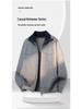 Men's High-End Knit Zipper Cardigan: Casual Solid Color Lapel Sweater for Spring & Autumn