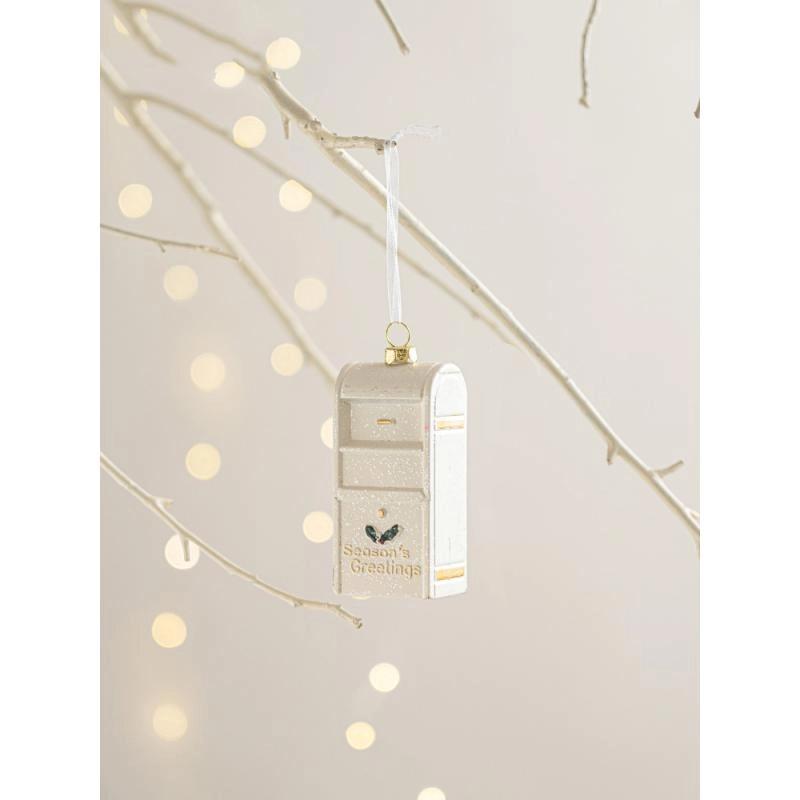 

Рождественские украшения Подвеска для рождественской елки Декорации для сцены Реквизит Креативная гостиная Украшения для рабочего стола Рождественские сапоги Подвесные украшения Mailbox красный