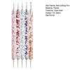 5PCS Nail Dotting Pen Art Kit Dual Head DIY Nail Embossing Tool for Transfer Tracing Paper Nail Design Tools for Nail Art