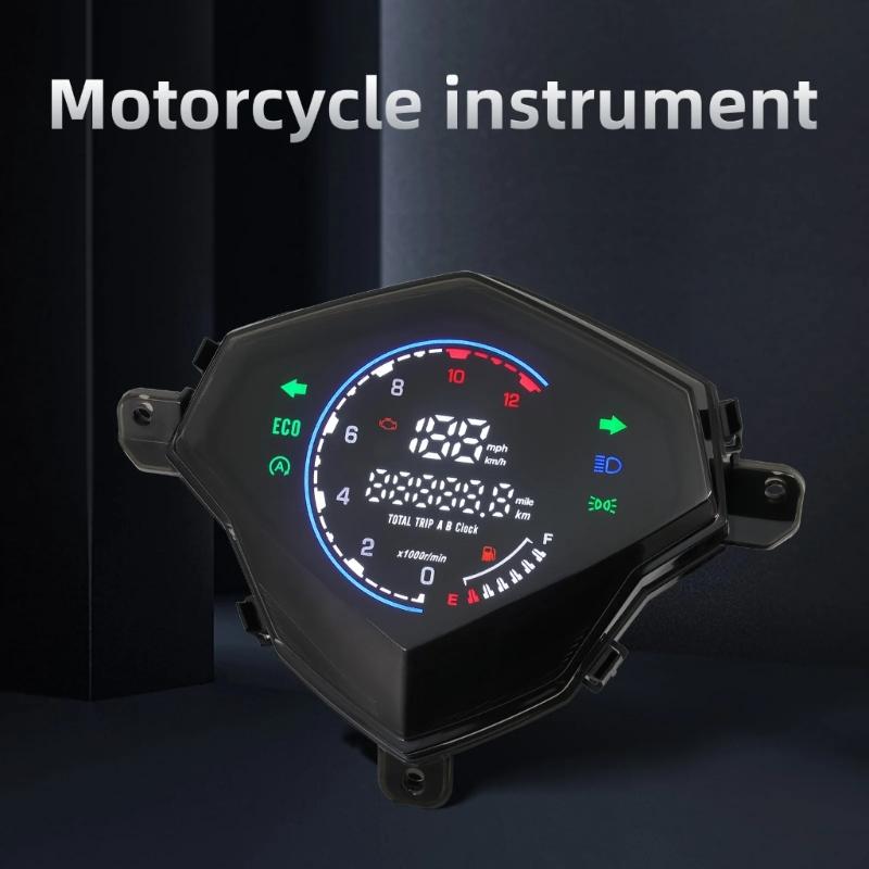 LED Color Film Tachometer Instrument Digital Motorbike Dashboard with Speedometer Gauge 12V for Mio 125 MIO I125 Mio 110