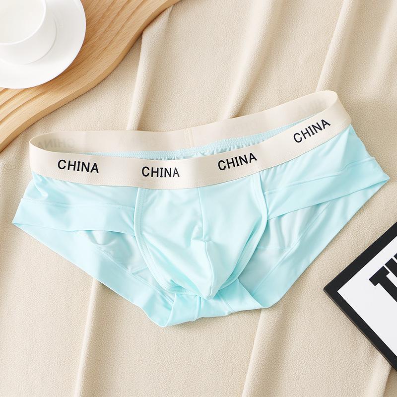 

Мужские трусы-слипы Kalen из ледяного шелка с низкой посадкой - Ультратонкие, сексуальные, U-образный выпуклый дизайн. 2XL (80-95 kg)