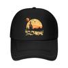 Vintage Desert Cactus Sunset Graphic Mesh Baseball Cap