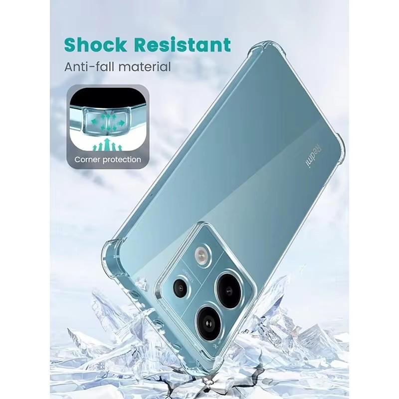Custodia Trasparente di Lusso per Xiaomi Redmi Note 13 12 11 Pro Plus Note 10 9 PRO MAX 10S 9S Morbida Trasparente Ultra-sottile Sensazione Pelle Antiurto Cover Protettiva